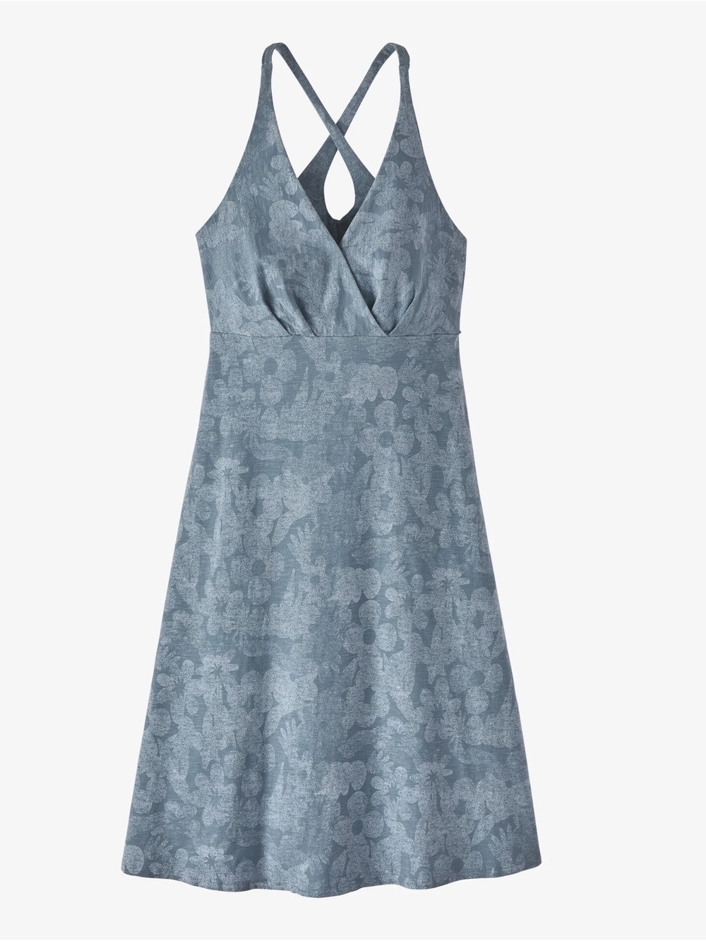 Patagonia blue floral mini dress